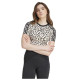 Adidas Γυναικεία κοντομάνικη μπλούζα Leopard Allover Print Baby Tee